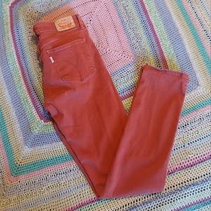Mid Rise Skinny Rust Levi's